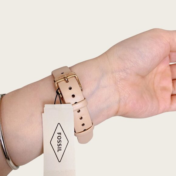Fossil BQ3604 Tillie Three-Hand Blush Leather Watch - Picture 6 of 8
